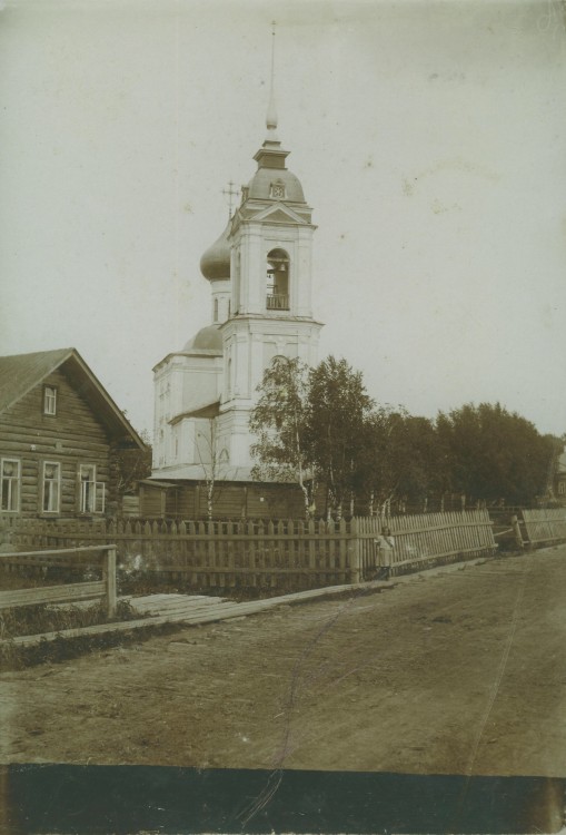 Вологда. Иоанно - Богословская церковь. Фото 1913 - 14 гг. из собрания Сольвычегодского музея (СИХМ КП-4847, Ф 586), архивная фотография. Церковь Иоанна Богослова, Вологда (Вологда, город, Вологодская область)