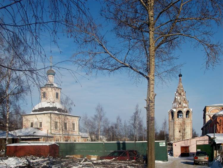 Церковь Сретения Владимирской иконы Божией Матери, Вологда (Вологда, город, Вологодская область). общий вид в ландшафте