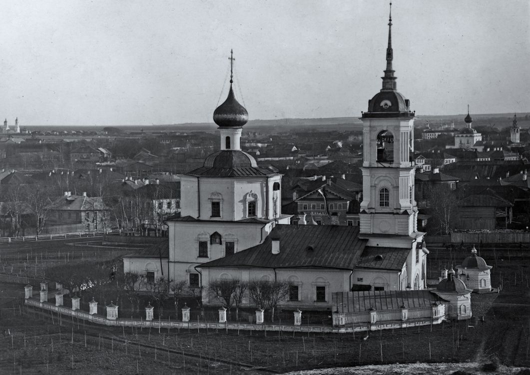 Церковь Усекновения главы Иоанна Предтечи в Рощенье, Вологда (Вологда, город, Вологодская область). архивная фотография, фотоснимок с дореволюционной карточки