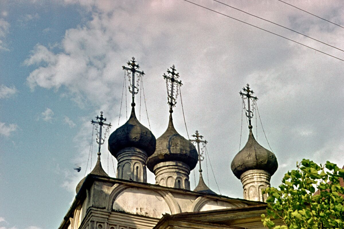 Церковь Димитрия Прилуцкого, Вологда (Вологда, город, Вологодская область). архитектурные детали, Скан слайда из домашнего архива. Снято в первой половине семидесятых годов.