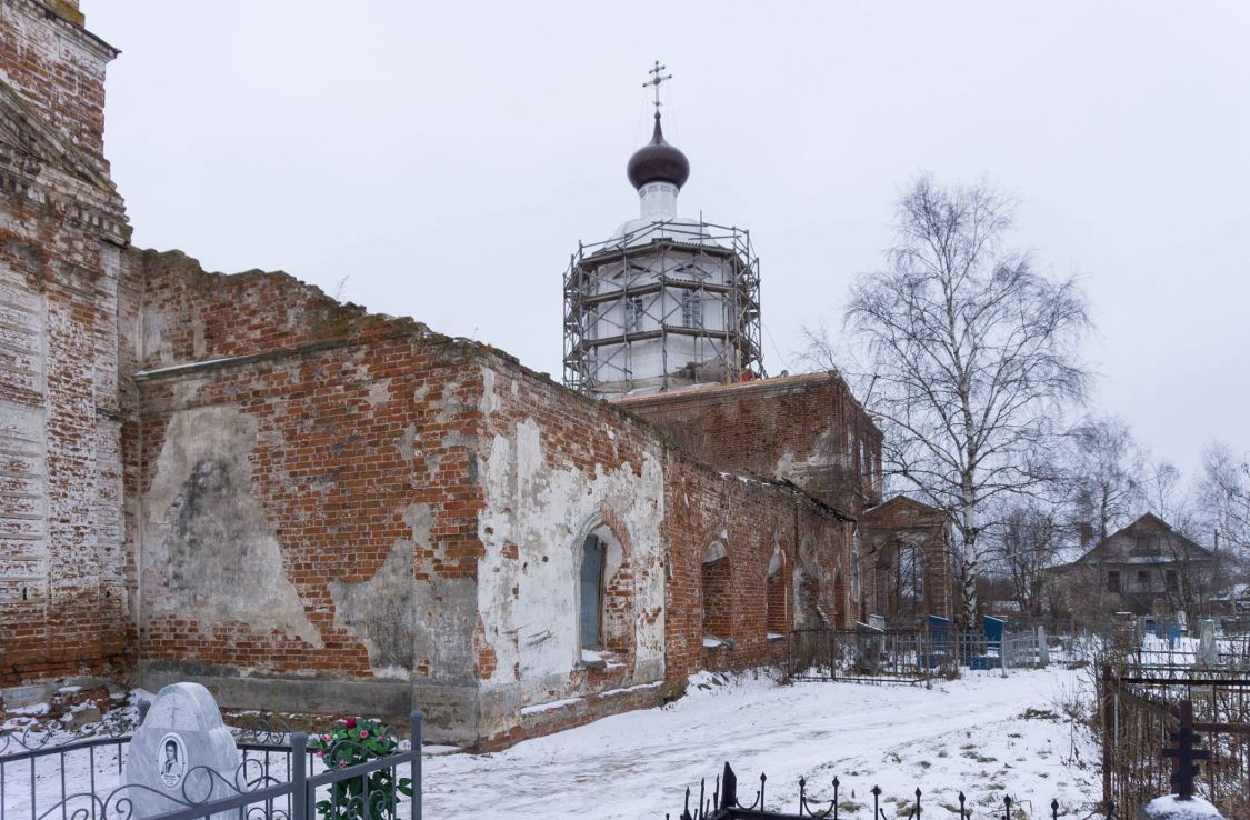 Церковь Николая Чудотворца на Валухе, Вологда (Вологда, город, Вологодская область). архитектурные детали, Начало реставрации церкви.