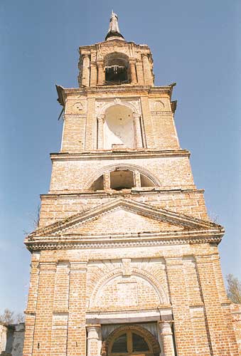Прилуки. Церковь Николая Чудотворца на Валухе. фасады, север колокольни