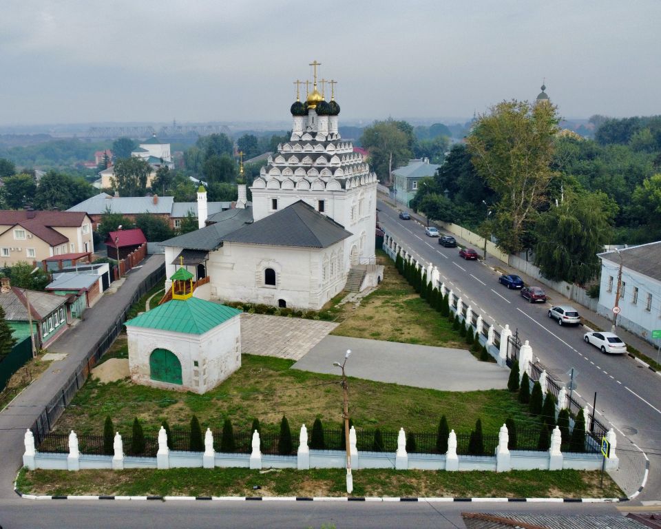 Церковь Николая Чудотворца на Посаде, Коломна (Коломенский городской округ, Московская область). общий вид в ландшафте, Вся территория вид с запада