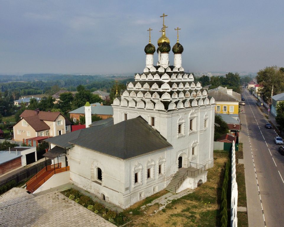 Коломна. Церковь Воскресения Словущего. фасады, С высоты вид с ЮЗ