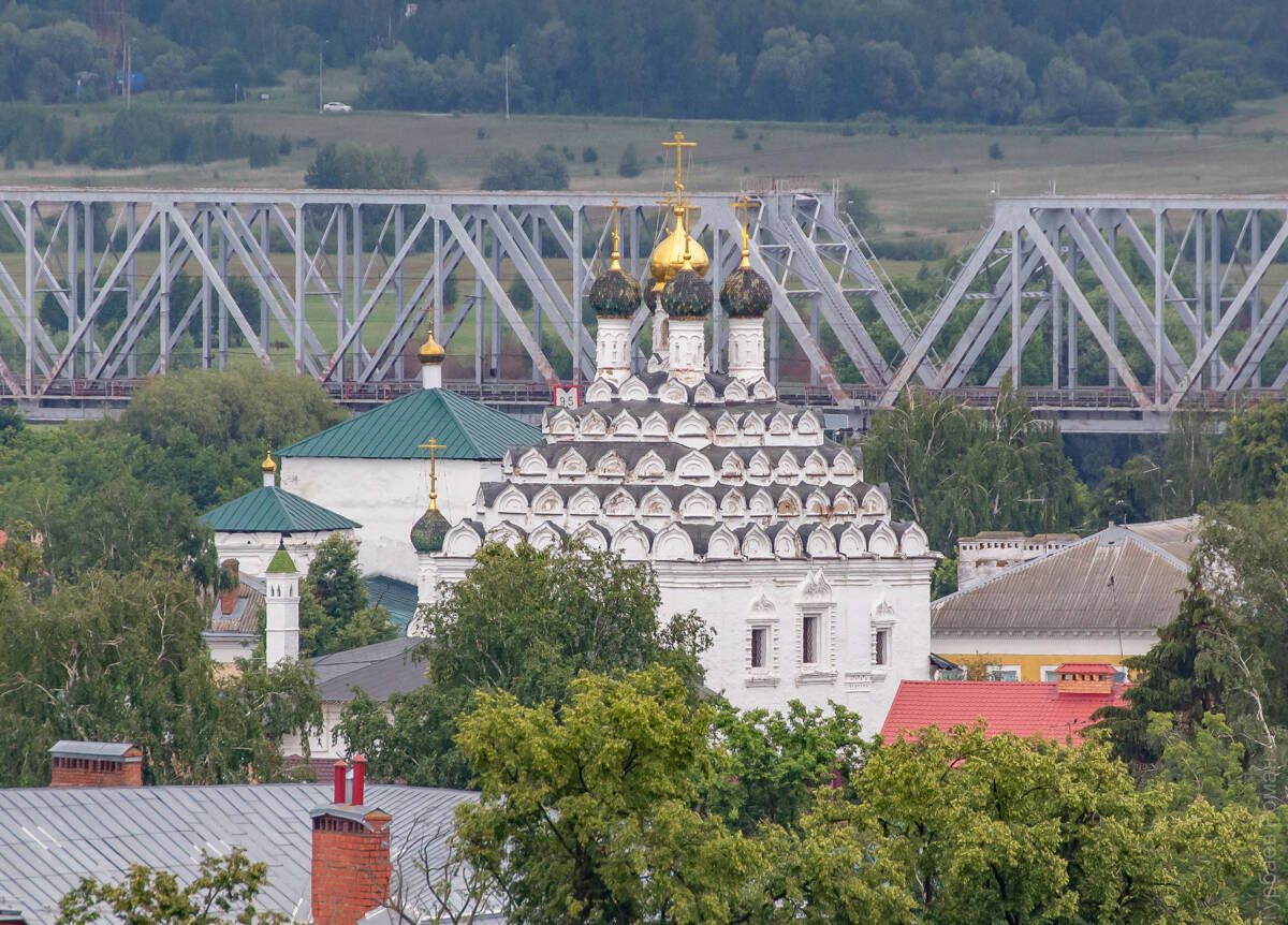 Церковь Николая Чудотворца на Посаде, Коломна (Коломенский городской округ, Московская область). общий вид в ландшафте, Вид с колокольни церкви Иоанна Богослова
