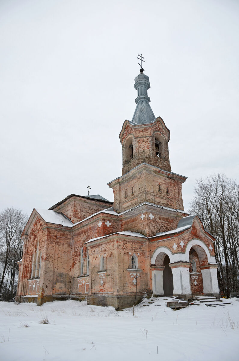 Церковь Николая Чудотворца, Керстово (Кингисеппский район, Ленинградская область). общий вид в ландшафте