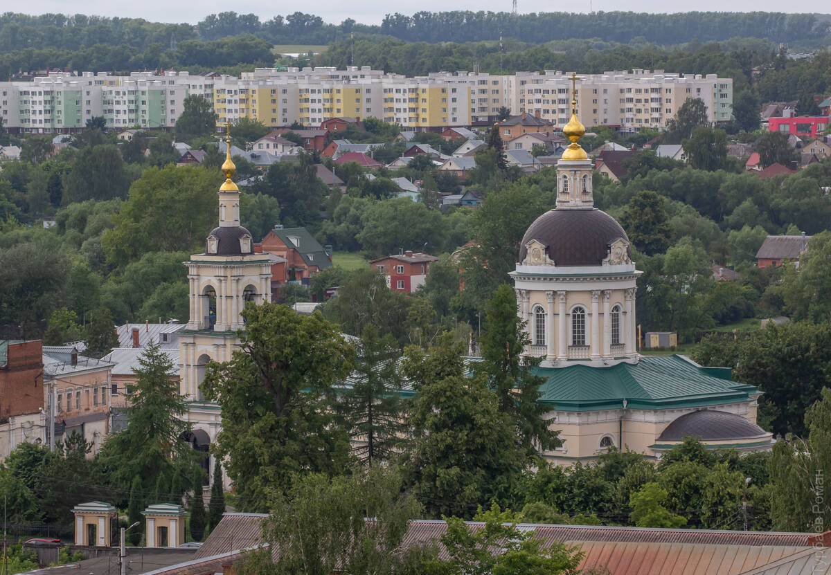 Церковь Михаила Архангела, Коломна (Коломенский городской округ, Московская область). общий вид в ландшафте, Вид с колокольни церкви Иоанна Богослова