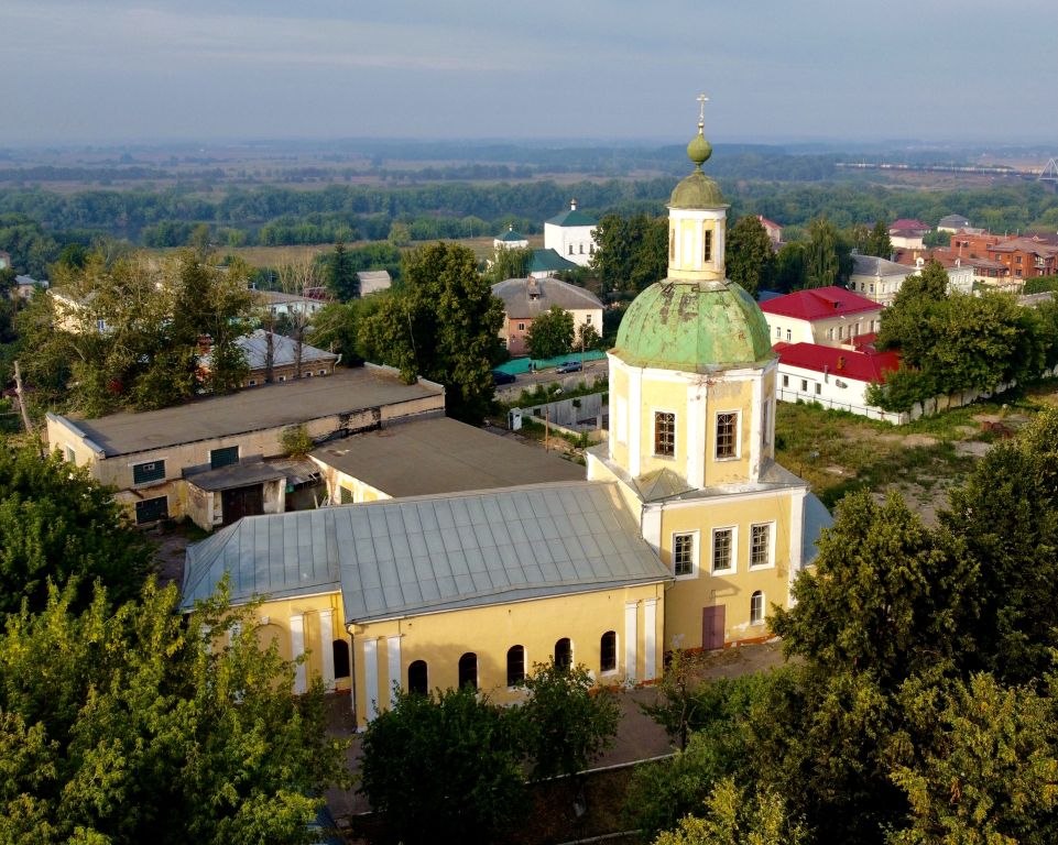 Коломна. Церковь Рождества Христова. общий вид в ландшафте, С высоты вид с ЮВ