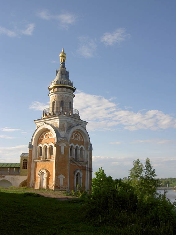 Торжок. Борисоглебский монастырь. фасады, Свечная башня, вид с юга