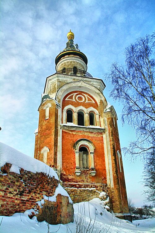Торжок. Борисоглебский монастырь. фасады, Свечная башня