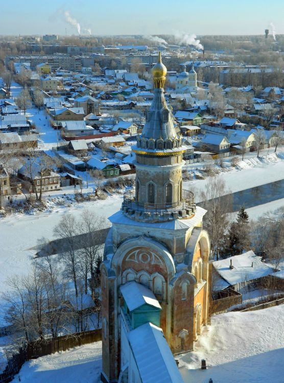Торжок. Борисоглебский монастырь. фасады, Свечная башня