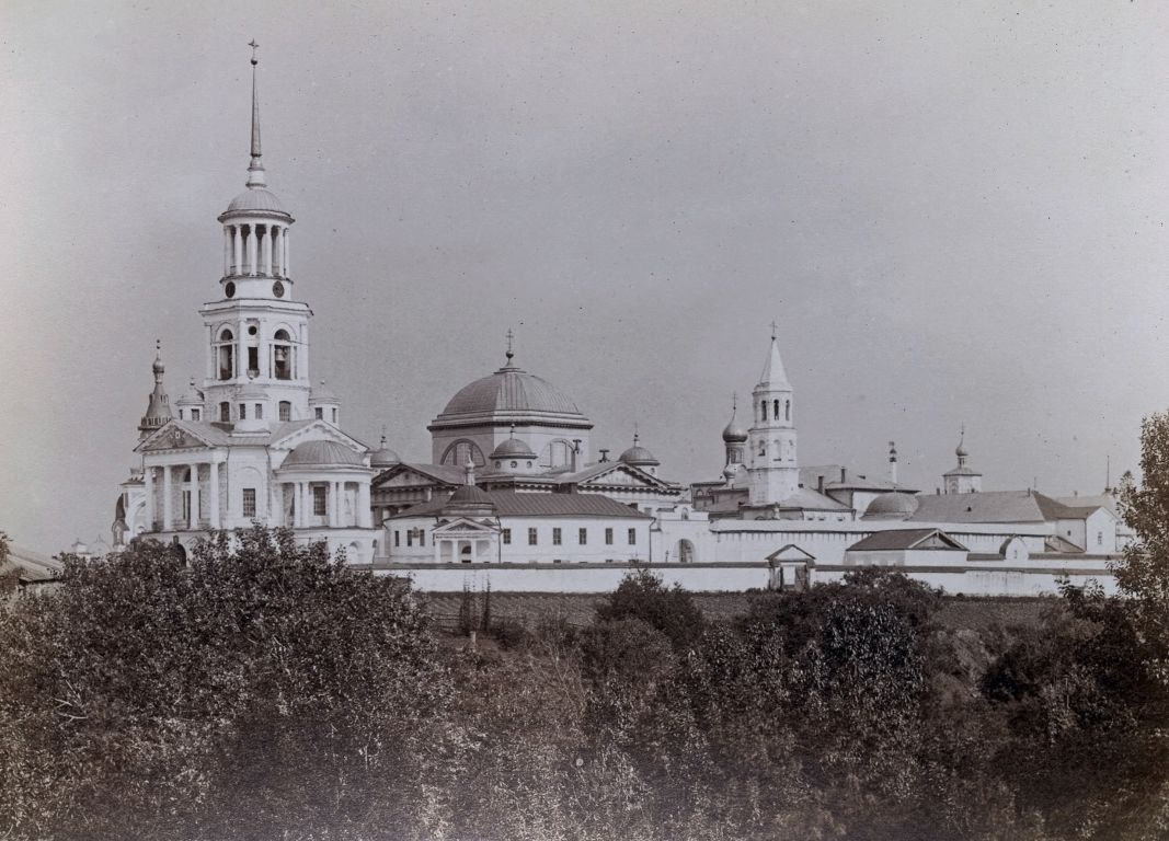 Борисоглебский монастырь, Торжок (Торжокский район и г. Торжок, Тверская область). архивная фотография, Фотоснимок сделан с дореволюционной фотографии