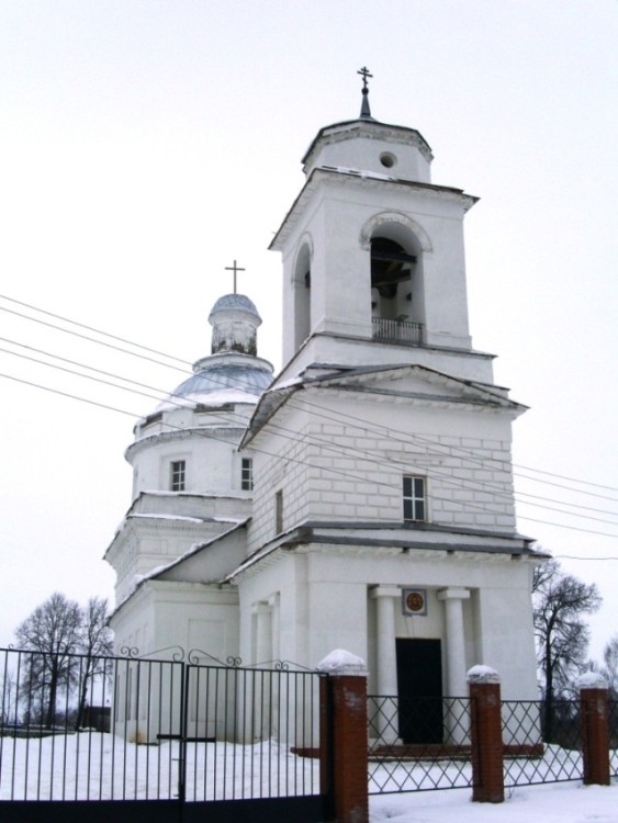 Белая Колпь. Церковь Андрея Стратилата. фасады, вид с запада