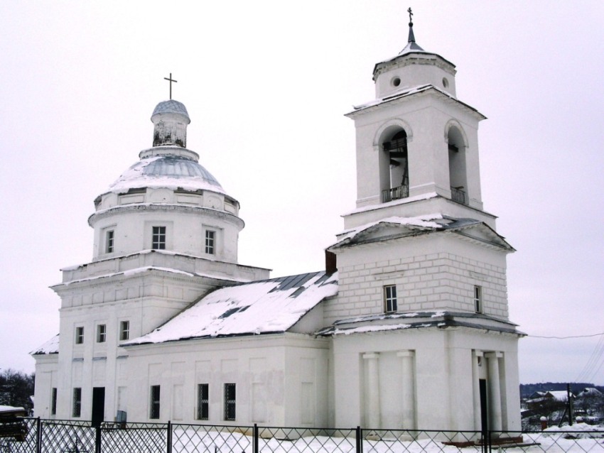 Церковь Андрея Стратилата, Белая Колпь (Шаховской городской округ, Московская область). фасады, вид с северо-запада