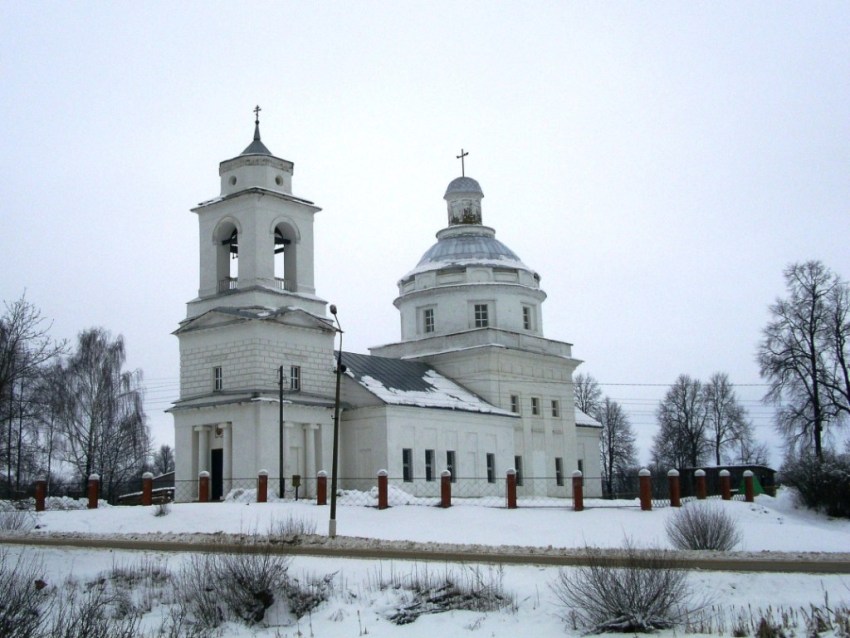 Белая Колпь. Церковь Андрея Стратилата. фасады, вид с юго-запада