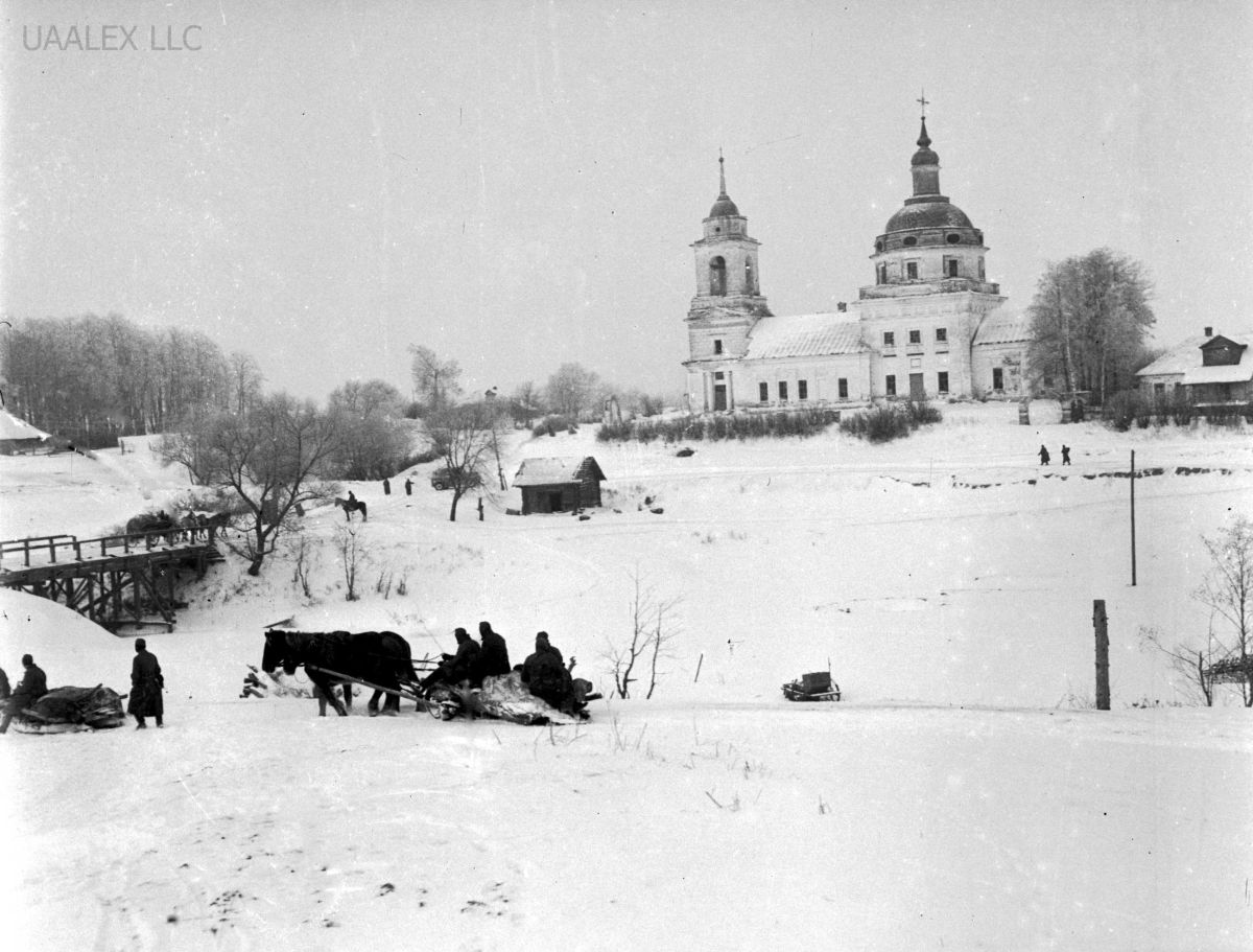 Церковь Андрея Стратилата, Белая Колпь (Шаховской городской округ, Московская область). архивная фотография, Фотография 1941 года