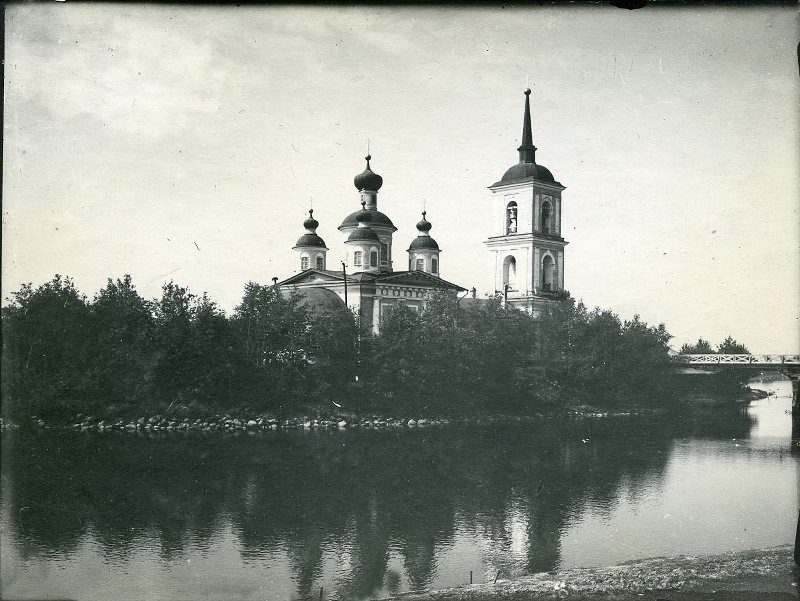 Собор Смоленской иконы Божией Матери, Олонец (Олонецкий район, Республика Карелия). архивная фотография, фото 1927 г. из фондов Российского этнографического музея