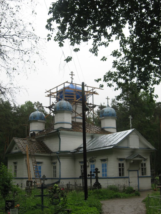 Церковь Успения Пресвятой Богородицы, Олонец (Кунилица) (Олонецкий район, Республика Карелия). фасады, Реконструкция церкви. Вид с северо-запада
