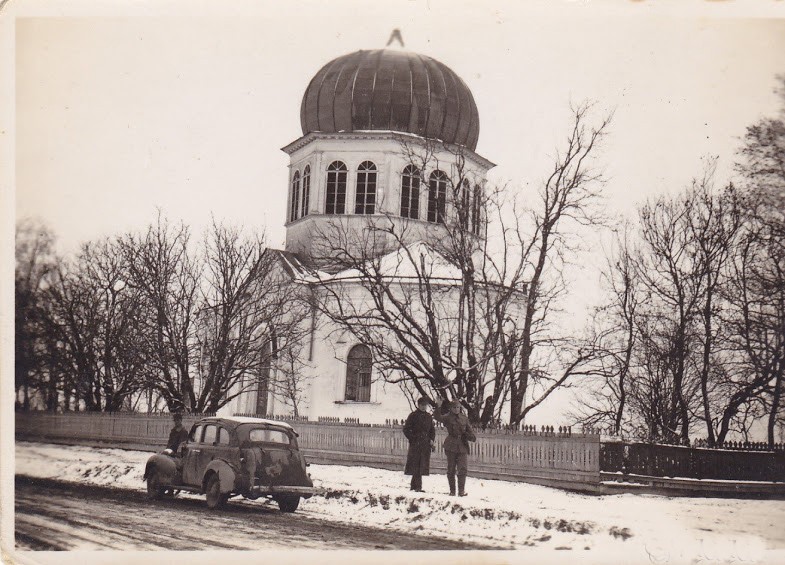 Церковь Рождества Христова, Верховье (Олонецкий район, Республика Карелия). архивная фотография, Частная коллекция. Фото 1941 г.