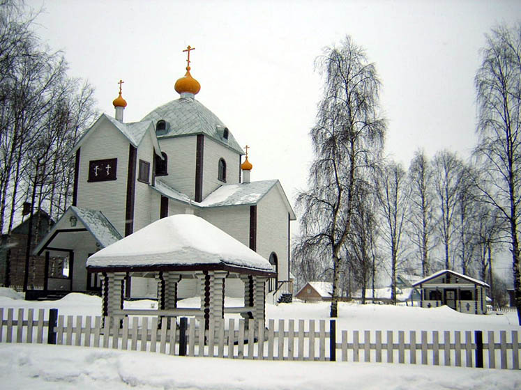 Пряжа. Церковь Покрова Пресвятой Богородицы. фасады