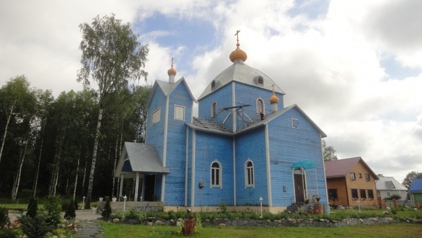 Пряжа. Церковь Покрова Пресвятой Богородицы. фасады, Общий вид с юго-запада