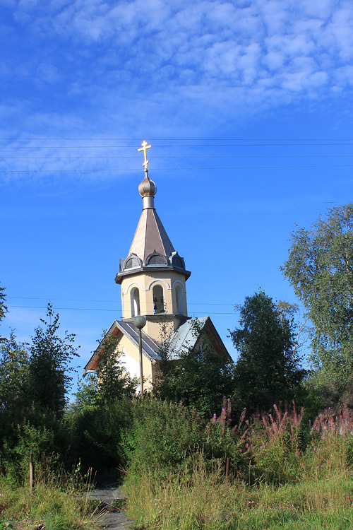 Петрозаводск. Часовня Петра и Павла. фасады, Вид с Вытегорского шоссе