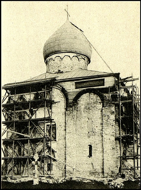 Спас-Нередицы. Церковь Спаса Преображения на Нередице. архивная фотография, Успенский А. И. 