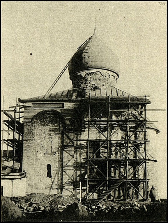 Спас-Нередицы. Церковь Спаса Преображения на Нередице. архивная фотография, Успенский А. И. 