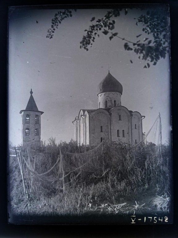 Спас-Нередицы. Церковь Спаса Преображения на Нередице. архивная фотография, Фото 1939 г. годов из приходского архива