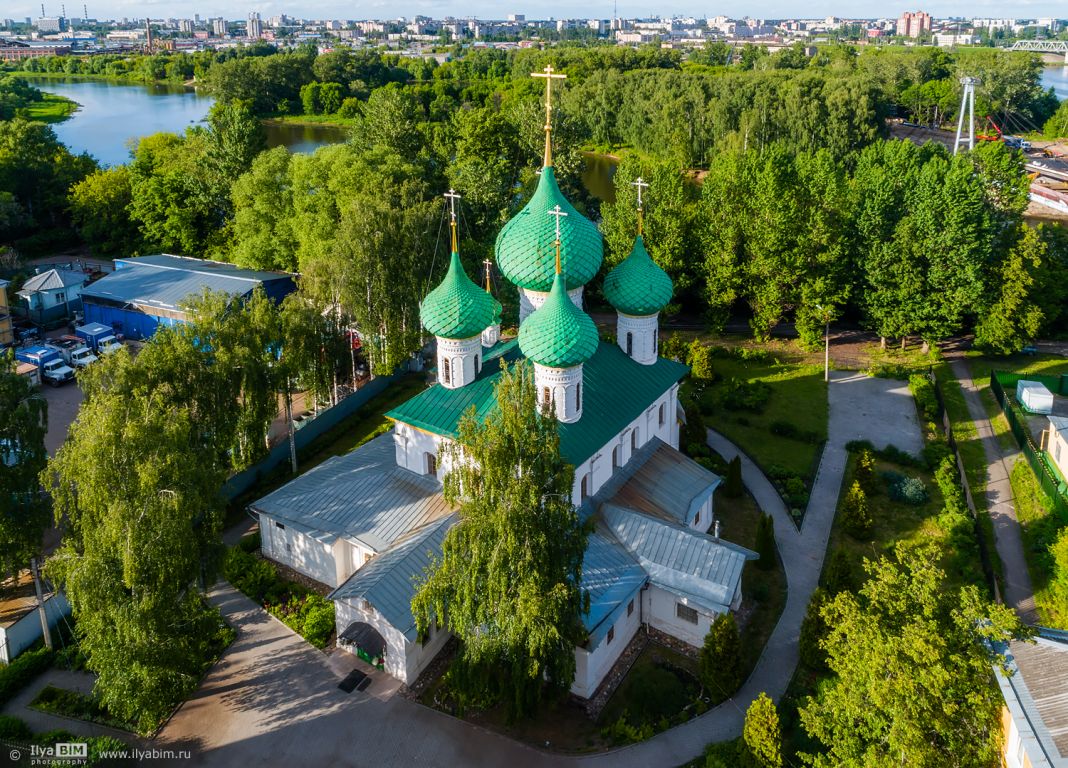 Церковь Николая Чудотворца на Меленках, Ярославль (Ярославль, город, Ярославская область). общий вид в ландшафте