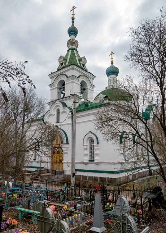 Церковь Воскресения Христова, Голубково (Петровский погост) (Лужский район, Ленинградская область). фасады, Вид с юго-западной стороны.