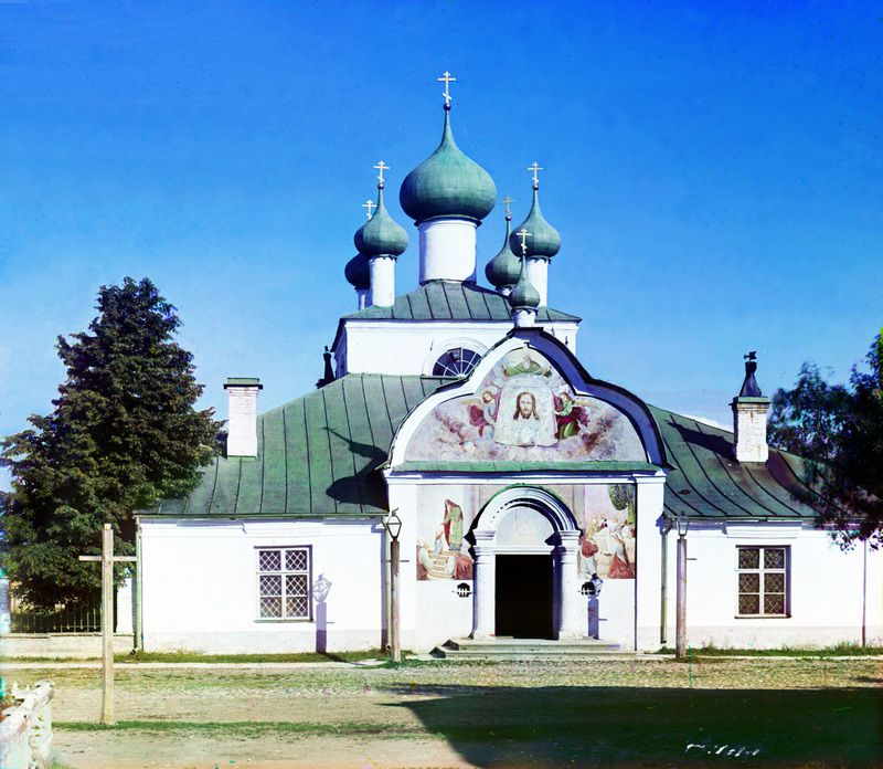 Новая Ладога. Церковь Спаса Нерукотворного Образа. архивная фотография, Фото С.М.Прокудина-Горского, 1909г.