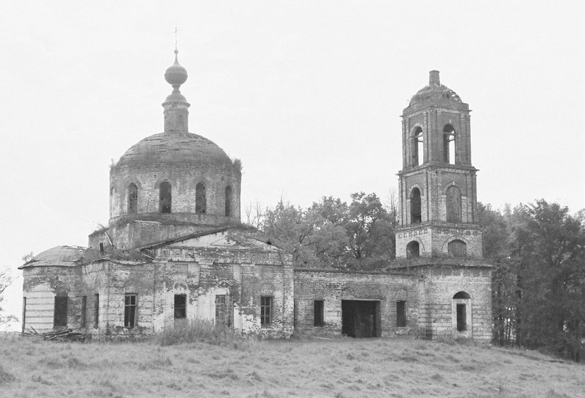 Глухово. Церковь Илии Пророка. документальные фотографии, северный фасад.