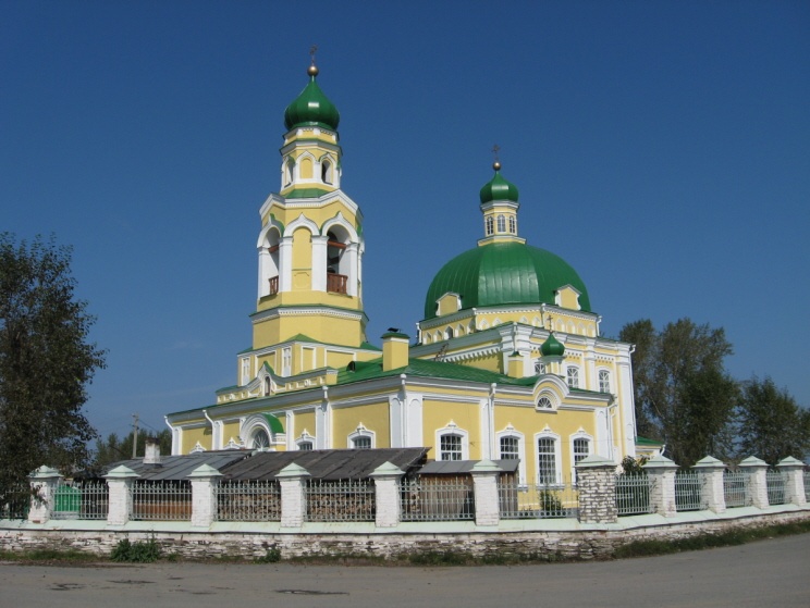 Николо-Павловское (Шайтанка). Церковь Николая Чудотворца. общий вид в ландшафте, Храм после ремонта,этим летом сделан наружный ремонт.