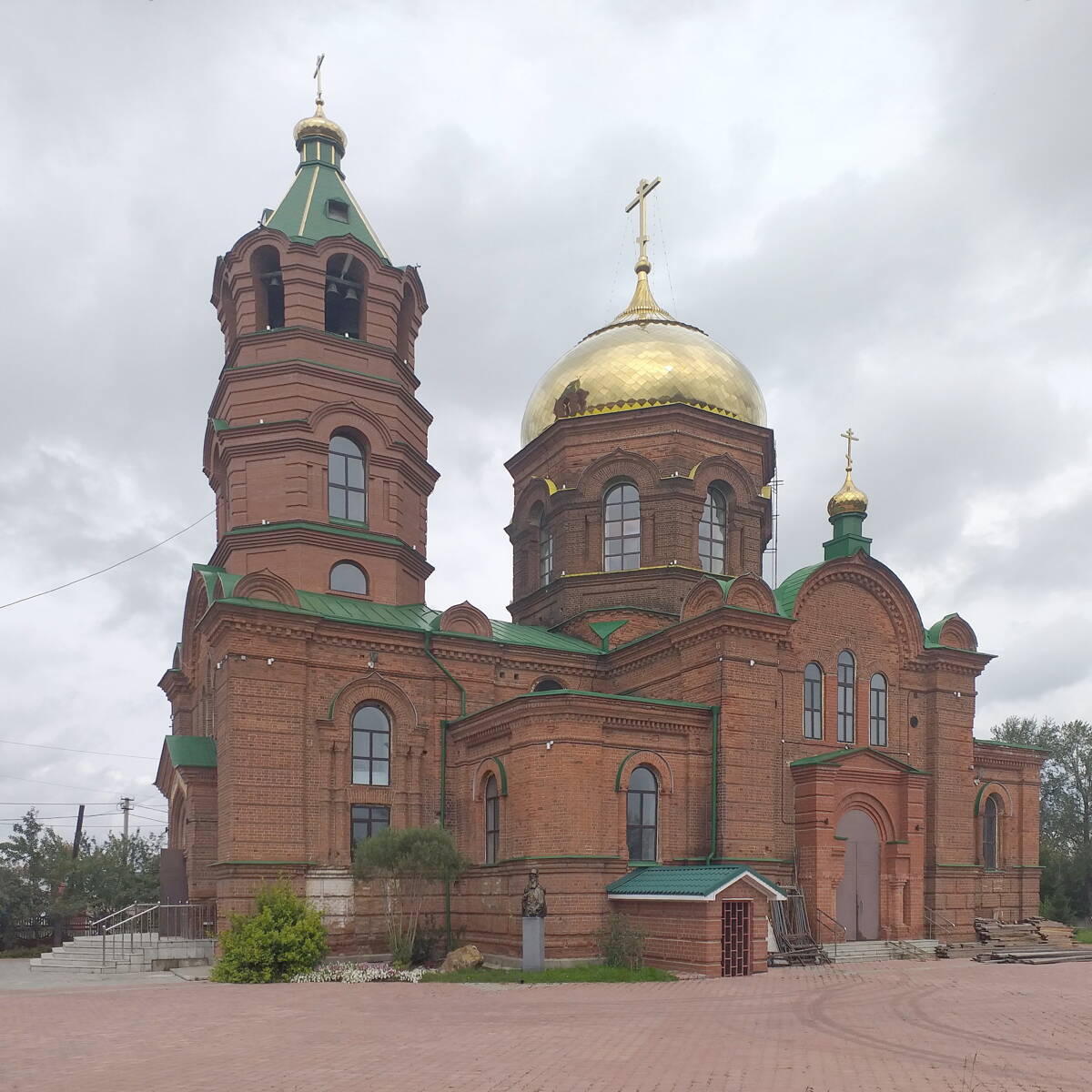 Церковь Николая Чудотворца, Мезенское (Заречный (ГО Заречный), Свердловская область). фасады, Вид с юго-запада