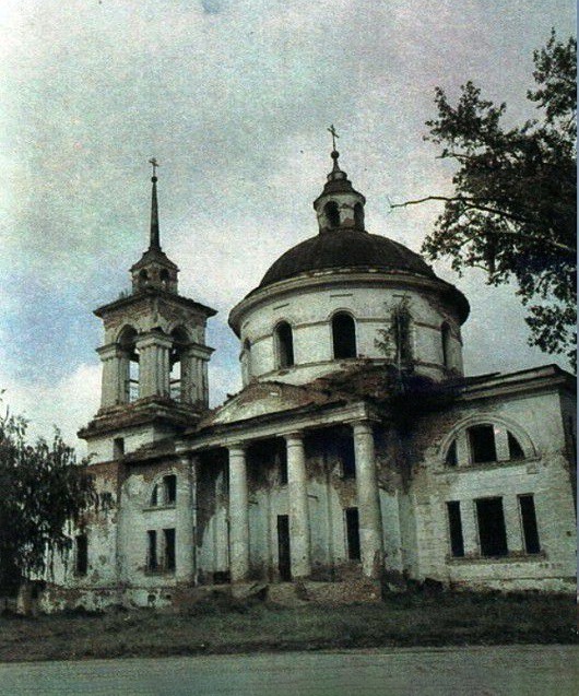Церковь Николая Чудотворца, Поварня (Сухоложский район (ГО Сухой Лог), Свердловская область). архивная фотография, Частная коллекция. Фото 1980-х годов