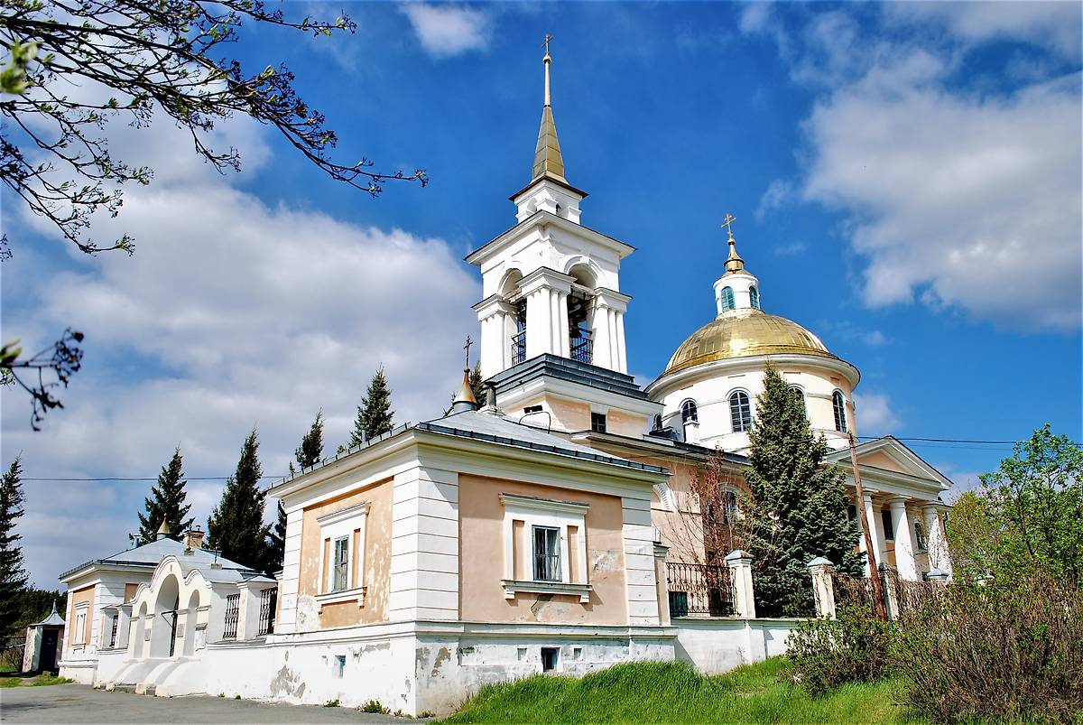 фасады. Церковь Николая Чудотворца, Поварня (Сухоложский район, Свердловская область)