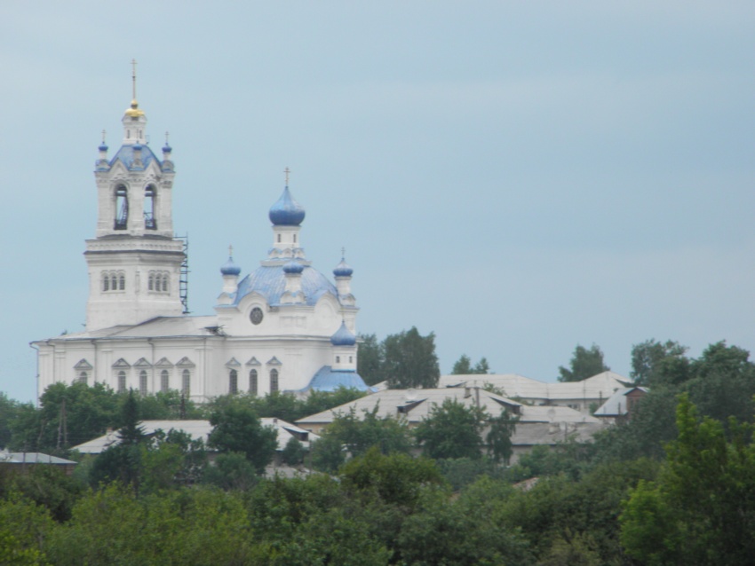Камышлов. Покровский женский монастырь. общий вид в ландшафте