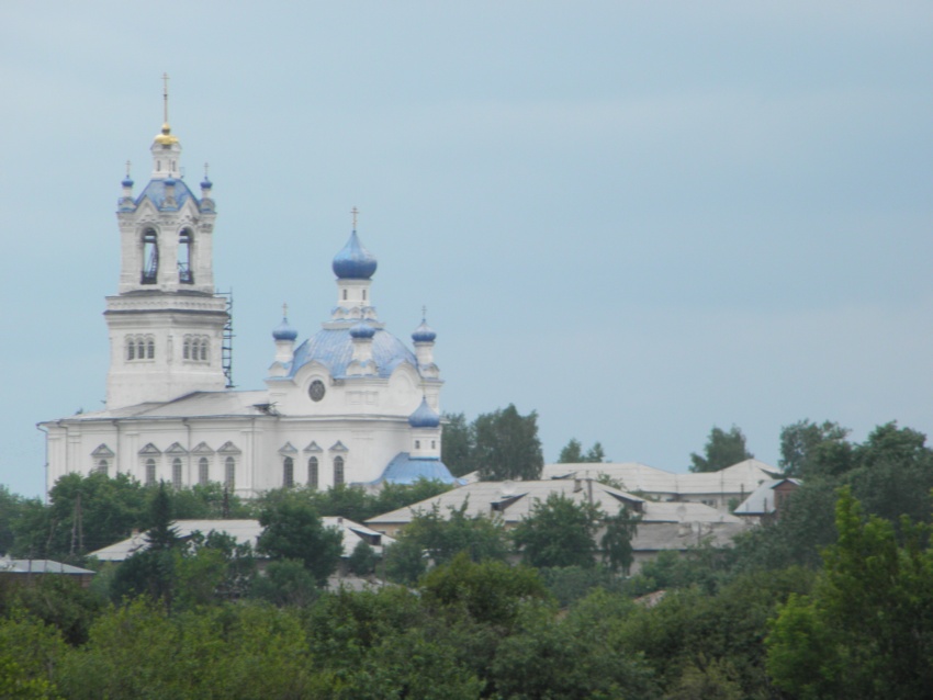 Покровский женский монастырь, Камышлов (Камышлов (Камышловский ГО), Свердловская область). общий вид в ландшафте
