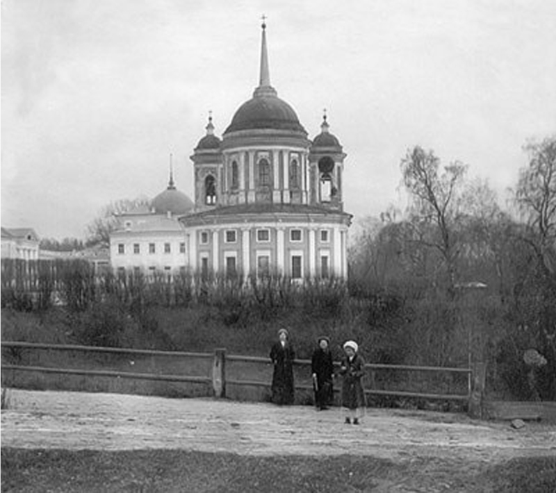 Балашиха. Церковь Спаса Преображения в Пехре-Яковлевском. архивная фотография, Фотография храма в 1860 году