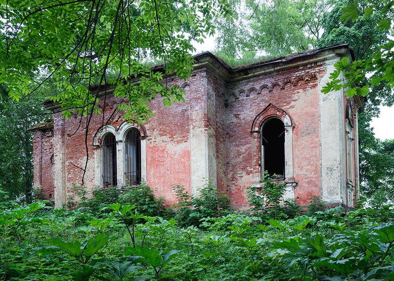 Церковь Преображения Господня, Раскулицы, урочище (Волосовский район, Ленинградская область). фасады, Вид с южной стороны.
