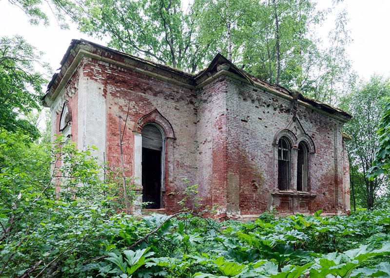 Раскулицы, урочище. Церковь Спаса Преображения. фасады, Вид с северной стороны.