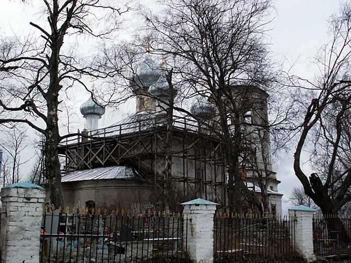 Сясьстрой. Церковь Успения Пресвятой Богородицы в Сясьских рядках. фасады