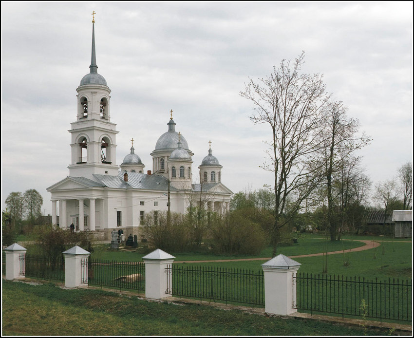 Церковь Рождества Христова, Надкопанье (Волховский район, Ленинградская область). общий вид в ландшафте