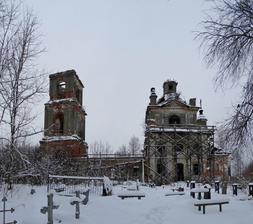 Пономарёво. Церковь Смоленской иконы Божией Матери. документальные фотографии