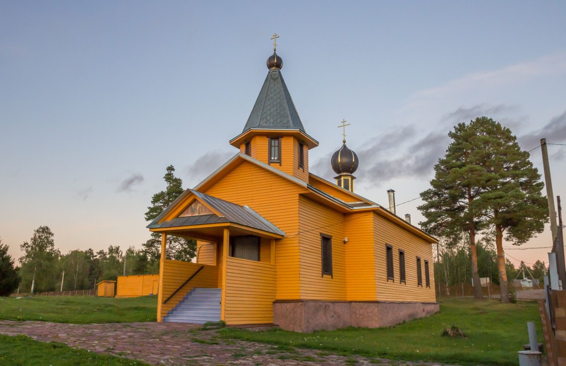 Церковь Сретения Господня, Родионово (Подпорожский район, Ленинградская область). фасады, Вид с юго-запада