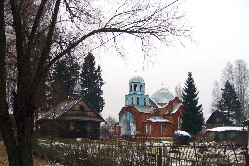 Церковь Казанской иконы Божией Матери, Сусанино (Гатчинский район, Ленинградская область). общий вид в ландшафте