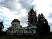 Церковь Петра и Павла, В июле 2007 года, установлен шпиль. Леса на фото использовались для подъема шпиля.<br>, Сомино, Бокситогорский район, Ленинградская область