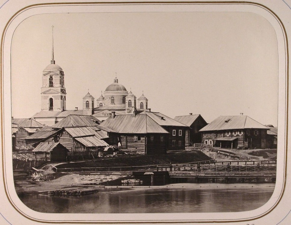 Церковь Михаила Архангела, Окулово (Бокситогорский район, Ленинградская область). архивная фотография, Михайловская церковь в д. Окулово. Архивное фото.