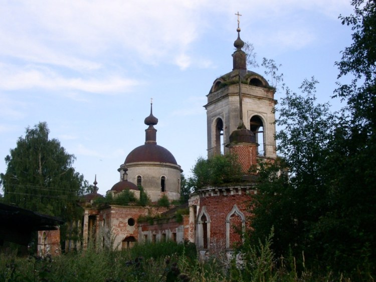 Церковь Успения Пресвятой Богородицы, Фёдоровское (Конаковский район, Тверская область). фасады, вид с северо-запада